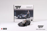1:64 Nissan Skyline GT-R R32 NISMO -- Grey w/Matsuda Figure  -- Mini GT MGT00869