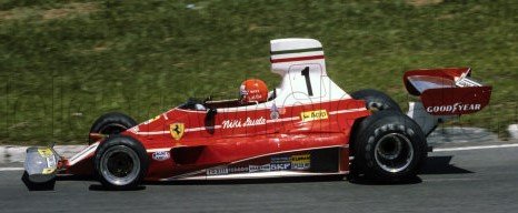 (Pre-Order) 1:18 1976 Niki Lauda -- Brazilian GP Winner -- Ferrari 312T2 -- GP Replicas F1