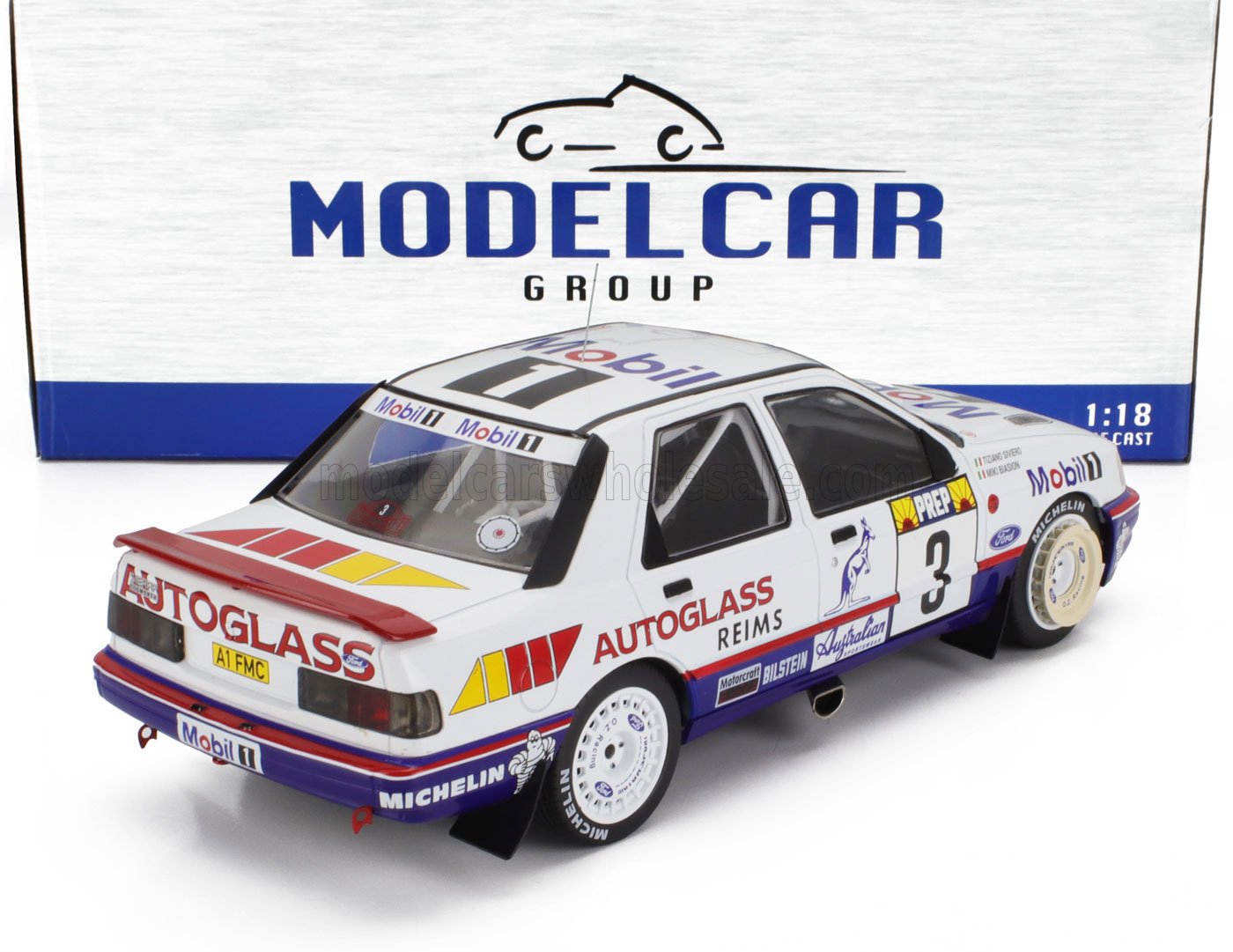 1:18 1992 Monte Carlo Rally -- #3 Ford Sierra Cosworth -- Model Car Gr