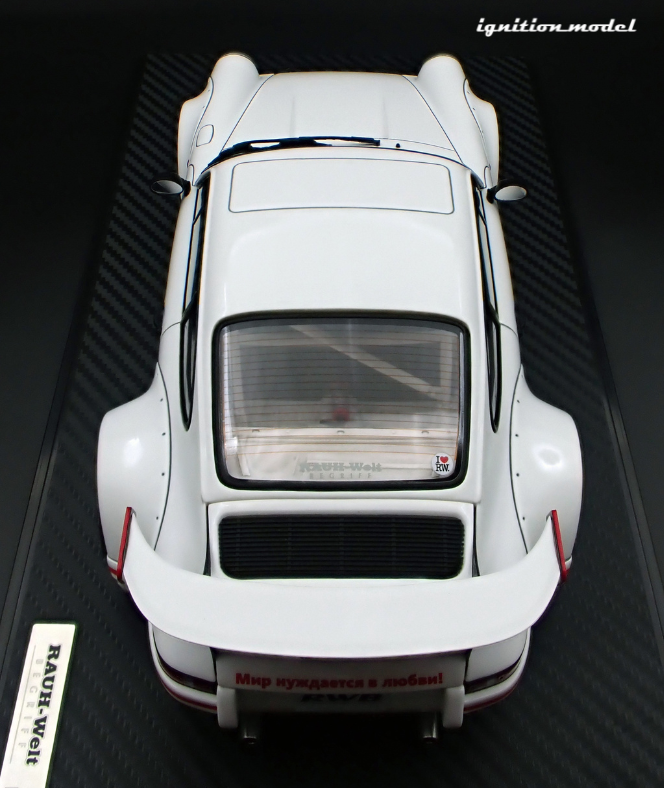 1:18 RWB Backdate (Porsche 911) -- White w/Red Stripe -- Ignition Mode