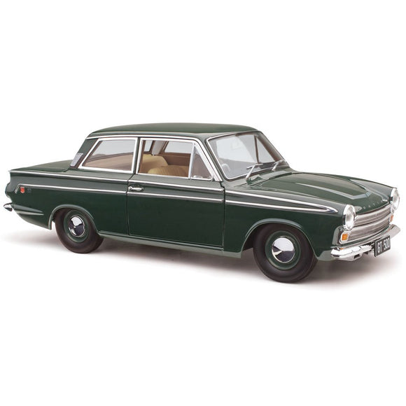 (Pre-Order) 1:18 Ford Cortina GT 500 -- Ivy Green -- Classic Carlectables