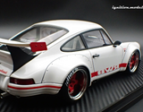 (Pre-Order) 1:18 RWB Backdate (Porsche 911) -- White w/Red Stripe -- Ignition Model IG3880