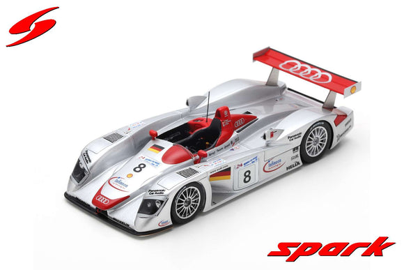 (Pre-Order) 1:18 2000 Le Mans 24 Hour Winner -- #8 Audi R8 -- Spark