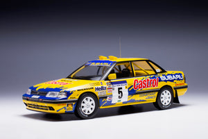 (Pre-Order) 1:18 1992 NZ Rally -- Peter "Possum" Bourne -- #5 Subaru Legacy -- IXO Models