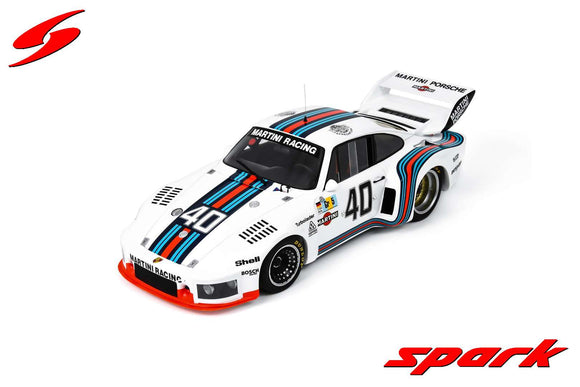 (Pre-Order) 1:18 1976 Le Mans 24h -- #40 Porsche 935 Martini-- Spark