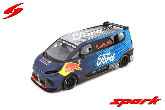 (Pre-Order) 1:18 Ford Transit Supervan 4 (2023) -- Red Bull -- Spark