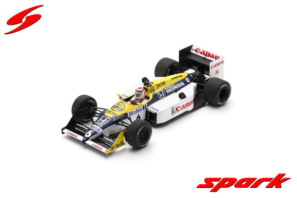 (Pre-Order) 1:18 1987 Nelson Piquet -- World Championship Winner -- Williams FW11B -- Spark F1