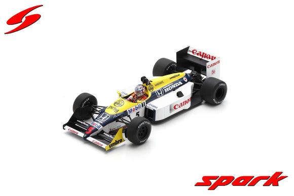 (Pre-Order) 1:18 1987 Nigel Mansell -- British GP Winner -- Williams FW11B -- Spark F1