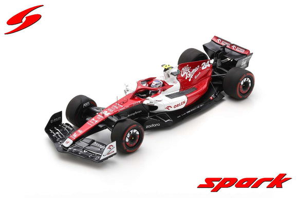 1:18 2022 Zhou Guanyu -- Bahrain GP -- Alfa Romeo C42 -- Spark F1