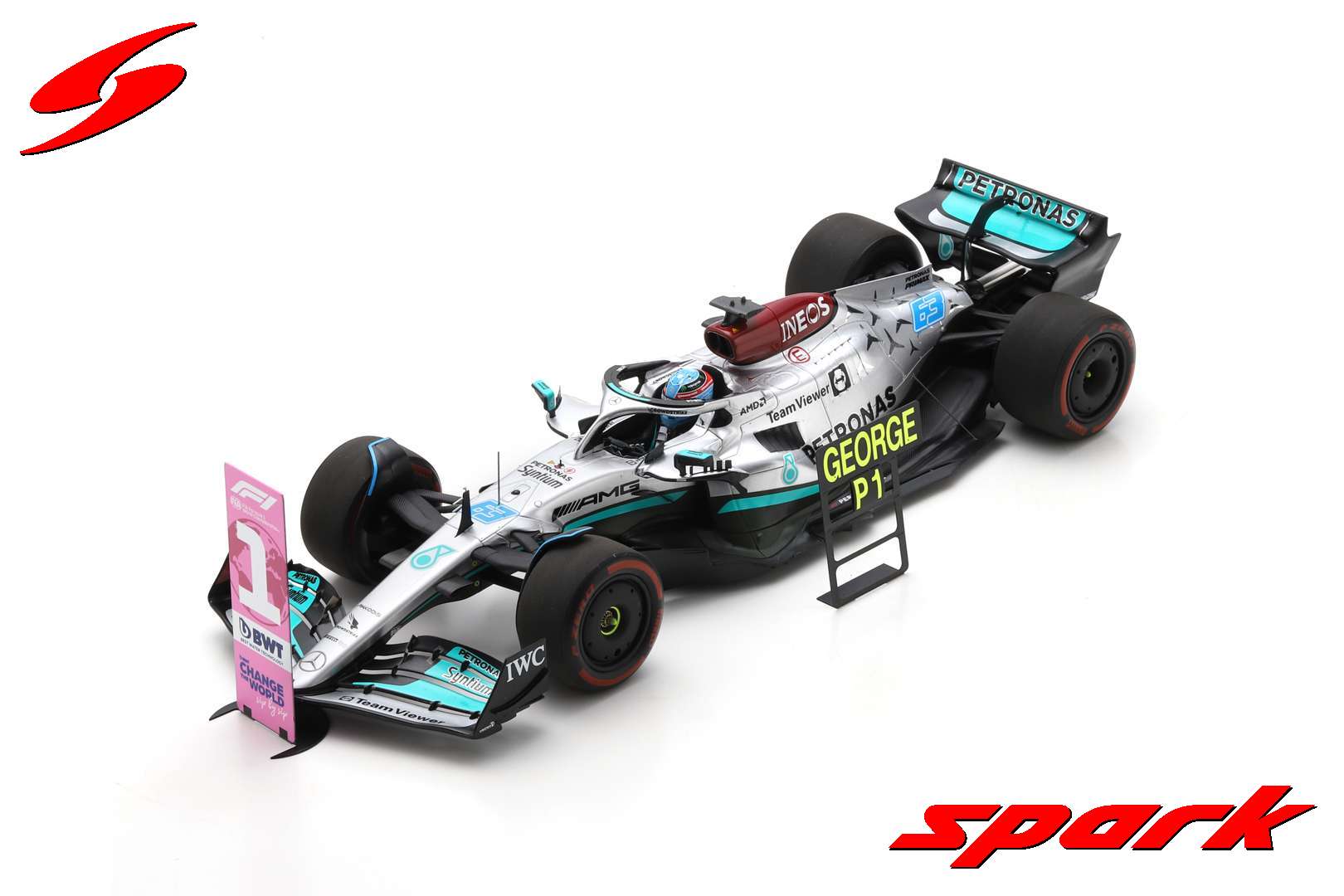 Mercedes AMG Petronas F1 #63 George Russell - Vincitore GP Brasile 2022 - SpeedGear - Foto 5
