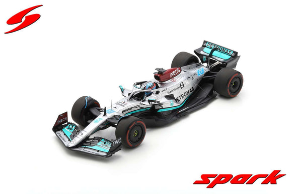 (Pre-Order) 1:18 2022 George Russell -- Brazil GP Winner -- Mercedes-AMG W13 E -- Spark F1