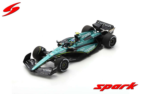(Pre-Order) 1:18 2023 Fernando Alonso -- 3rd Bahrain GP -- Aston Martin AMR23 -- Spark F1