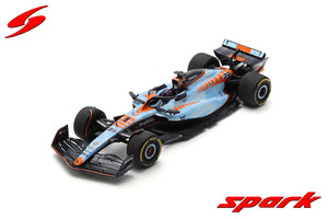 1:18 2023 Alex Albon -- Gulf Livery Singapore GP -- Williams FW45 -- Spark F1