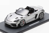 1:18 Porsche 718 (982) Spider RS Cabriolet -- Silver -- Schuco 18U00013