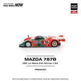 (Pre-Order) 1:64 1991 Le Mans 24h Winner -- #55 Mazda 787B -- Pop Race