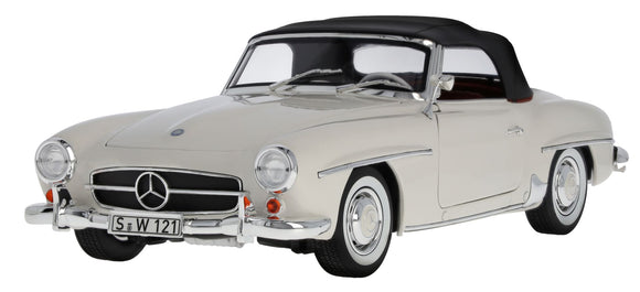 1:18 1955 Mercedes-Benz SL-Class 190SL (W121) -- Light Grey -- Norev Dealer Edition