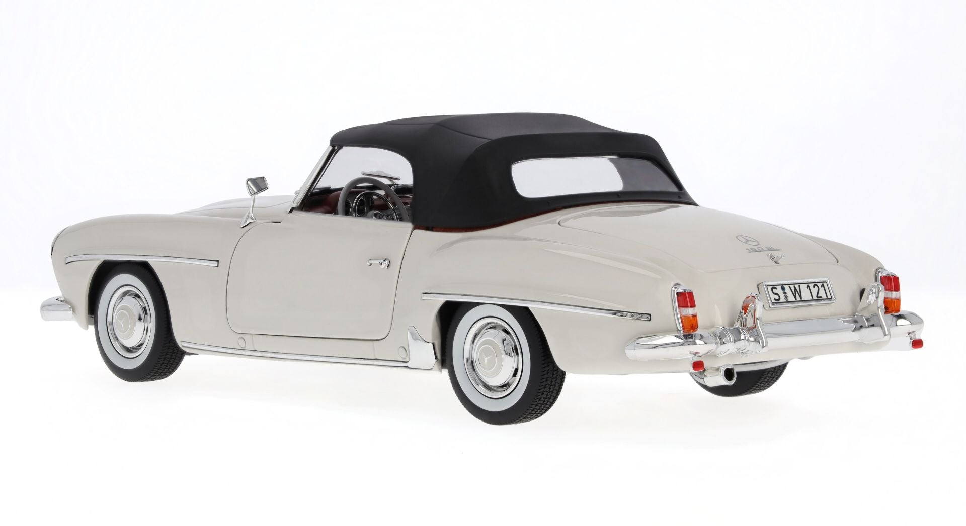 Modèle Réduit Mercedes 190 SL 1955 Blanc - Altaya 1:43 - État Occasion (Collection)