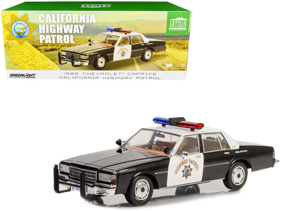 1:18 California Highway Patrol Police Car -- 1989 Chevrolet Caprice -- Greenligh