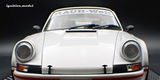 (Pre-Order) 1:18 RWB Backdate (Porsche 911) -- White w/Red Stripe -- Ignition Model IG3880