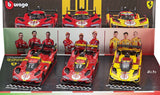 (Pre-Order) 1:43 (3-Pack) 2023, 2024, 2025 Le Mans 24h Winner -- Ferrari 499P -- Bburago