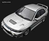 1:18 Mitsubishi Lancer Evolution IV (CN9A) -- Silver -- Ignition Model IG3781