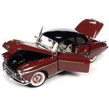 1:18 1950 Oldsmobile Rocket 88 -- Chariot Red w/ Black Top -- American Muscle