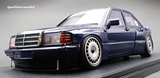 1:18 Mercedes-Benz W201 190E PANDEM -- Blue Black -- Ignition Model IG3773