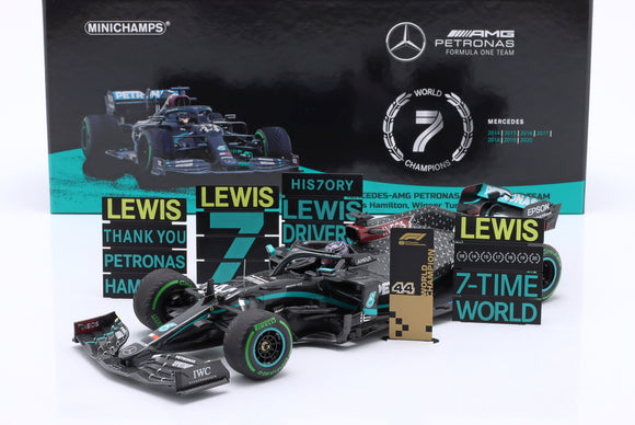 (Pre-Order) 1:18 2020 Lewis Hamilton -- 7-Time World Champion (Turkish GP) -- Minichamps F1