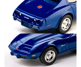 1:64 1976 Chevrolet Corvette C3 -- Blue -- Majorette: Collection Deluxe