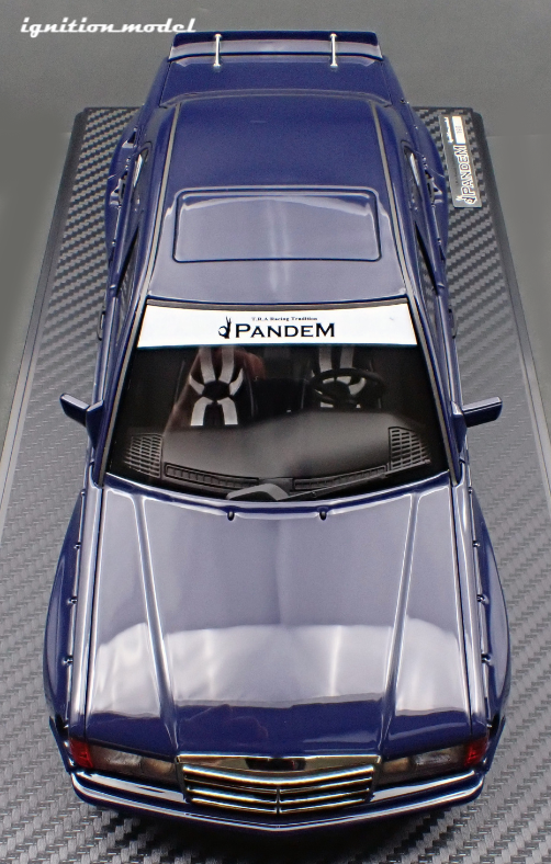 1:18 Mercedes-Benz W201 190E PANDEM -- Blue Black -- Ignition Model IG
