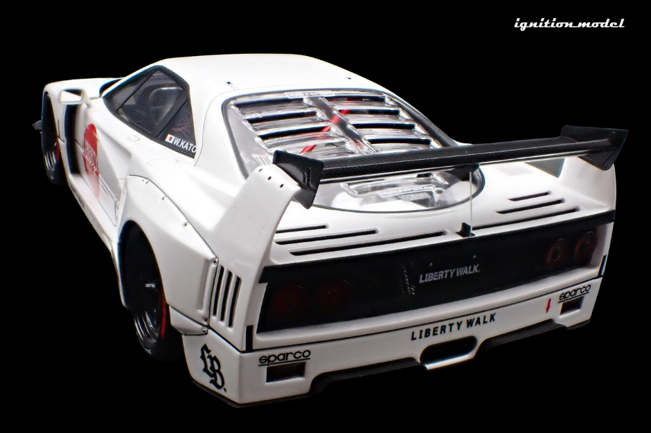 1:18 Ferrari F40 by Liberty Walk -- White -- Ignition Model IG3752
