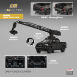 (Pre-Order) 1:64 Toyota Tundra - Movie Camera Car -- Black -- CM-Model