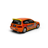 (Pre-Order) 1:64 Honda Civic EG6 -- #53 Orange ZERO FIGHTER -- Model-Model