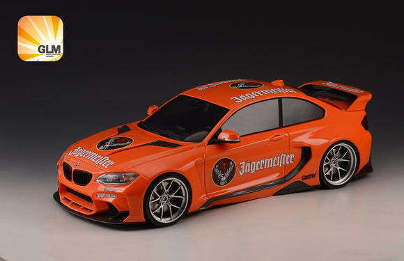 1:18 BMW M235i DarwinPro MTC DESIGN BlackSails Widebody -- Jagermeister -- GLM