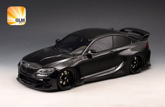 1:18 BMW M235i DarwinPro MTC DESIGN BlackSails Widebody -- Black -- GLM