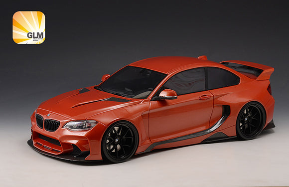 1:18 BMW M235i DarwinPro MTC DESIGN BlackSails Widebody - Valencia Orange -- GLM