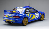 (Pre-Order) 1:18 1999 Colin McRae -- Sanremo Rally -- #3 Subaru Impreza S5 WRC98 -- Sunstar