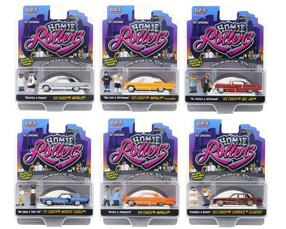 1:64 (6-Piece Set) Homie Rollerz 2025 Series 1 Assortment -- Greenlight x DGA
