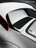 (Pre-Order) 1:18 RWB Backdate (Porsche 911) -- White w/Red Stripe -- Ignition Model IG3880