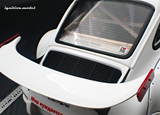 (Pre-Order) 1:18 RWB Backdate (Porsche 911) -- White w/Red Stripe -- Ignition Model IG3880