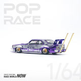 1:64 Nissan Skyline C210 - Bosozoku Style -- Purple Chrome/Silver -- Pop Race