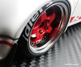 (Pre-Order) 1:18 RWB Backdate (Porsche 911) -- White w/Red Stripe -- Ignition Model IG3880