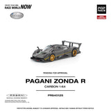 (Pre-Order) 1:64 Pagani Zonda R -- Black/Gold -- Pop Race