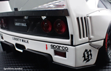 1:18 Ferrari F40 by Liberty Walk -- White -- Ignition Model IG3752
