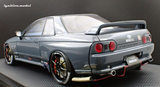 (Pre-Order) 1:18 Nissan Skyline R32 GT-R TOP SECRET -- Grey -- Ignition Model IG3521