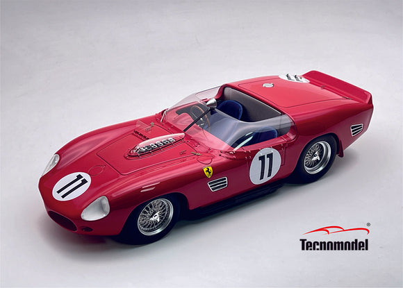 (Pre-Order) 1:18 1961 Le Mans 24h -- Parkes/Mairesse -- #11 Ferrari 250 -- Tecnomodel
