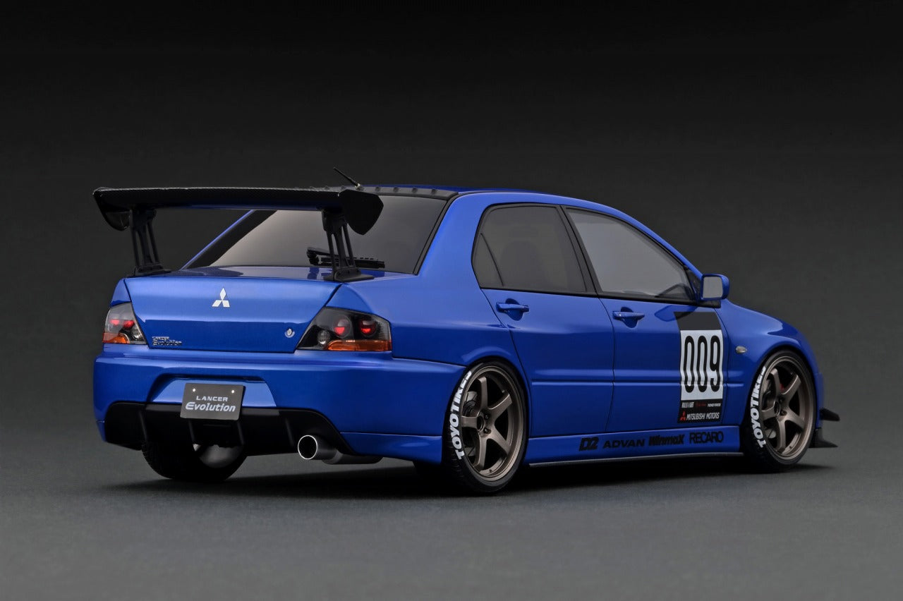 1:18 Mitsubishi Lancer Evolution IX (9) (CT9A) -- Blue -- Ignition Mod