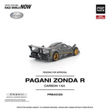 (Pre-Order) 1:64 Pagani Zonda R -- Black/Gold -- Pop Race