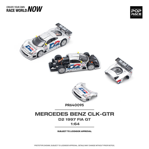 1:64 Mercedes-Benz CLK GTR -- 1997 D2 FIA GT -- Pop Race