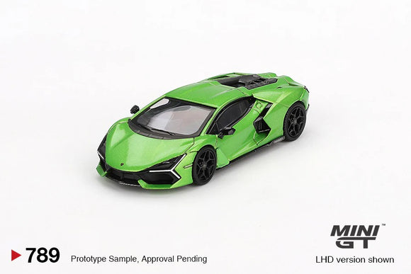 (Pre-Order) 1:64 Lamborghini Revuelto -- Verde Selvans (Green) -- Mini GT